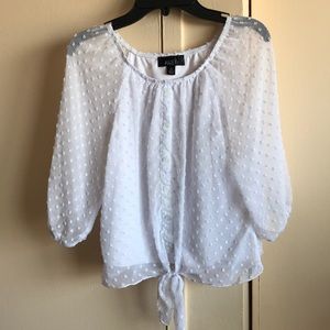 A girls white blouse
